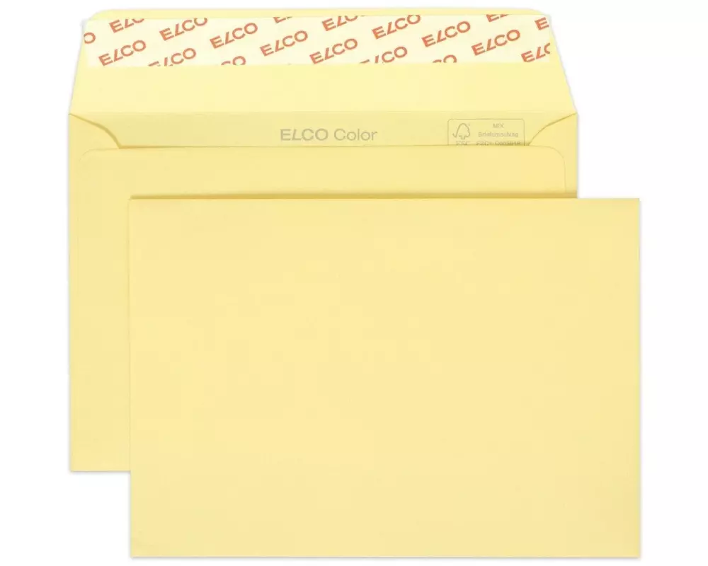 ELCO Couvert Color C6, Keine Fenster, 25 Stück, Chamois