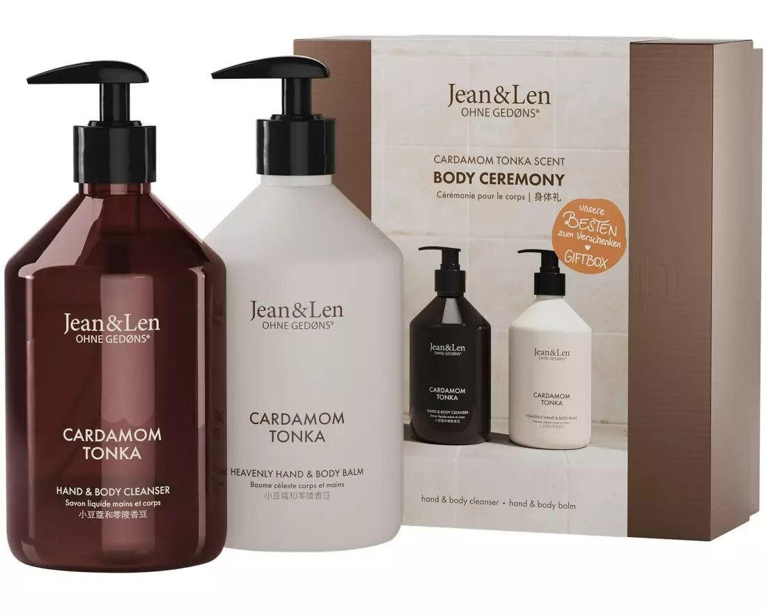 Jean & Len Geschenkset Body Ceremony Cardamom and Tonka Set S