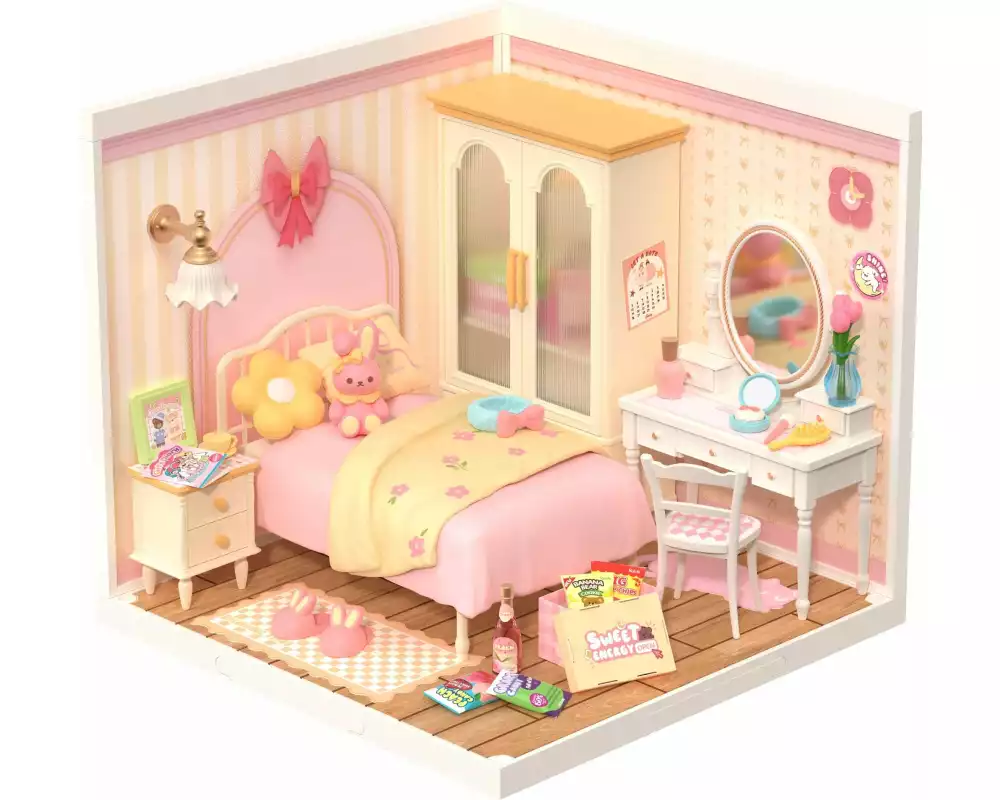 RoboTime Bausatz Lovely Pink Bedroom
