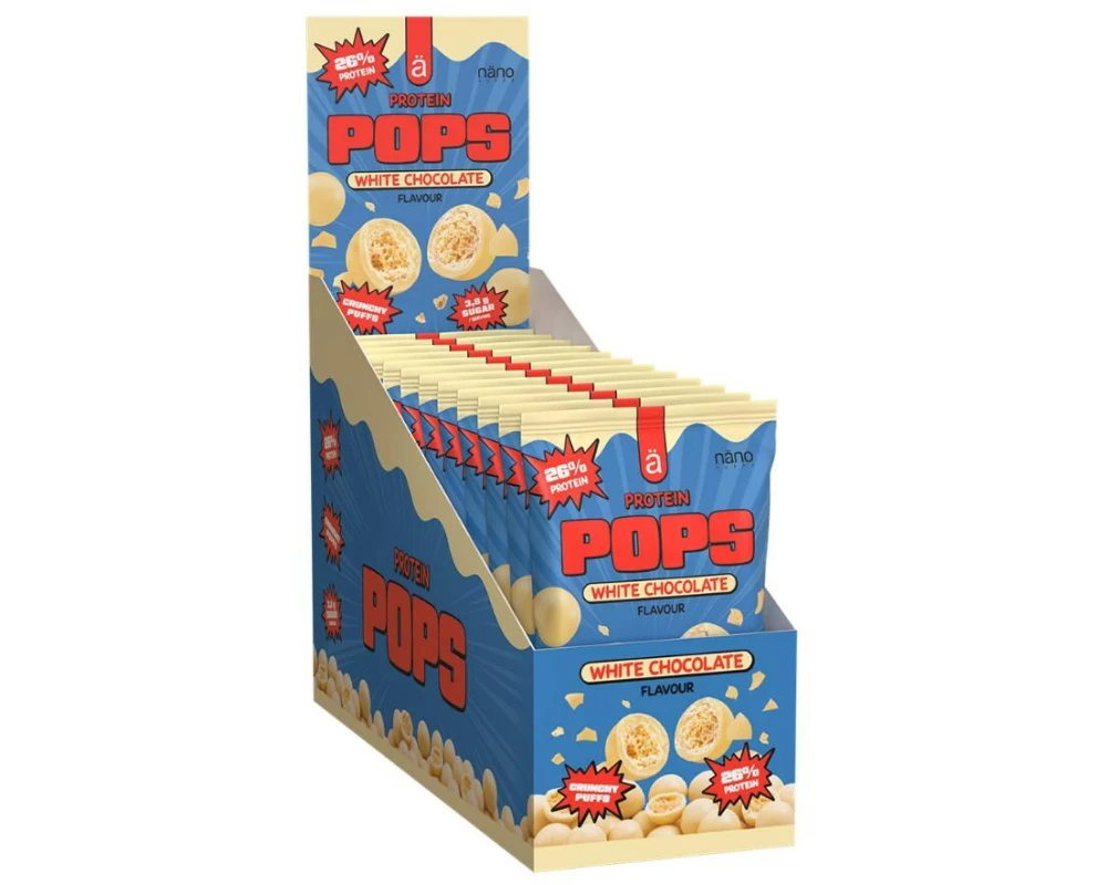 näno High Protein Pops White Chocolate 12 x 38g