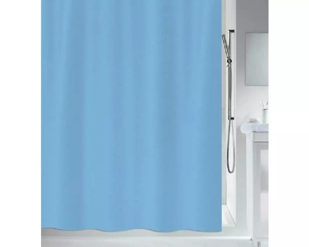 spirella Duschvorhang Primo 180 x 180 cm, Hellblau