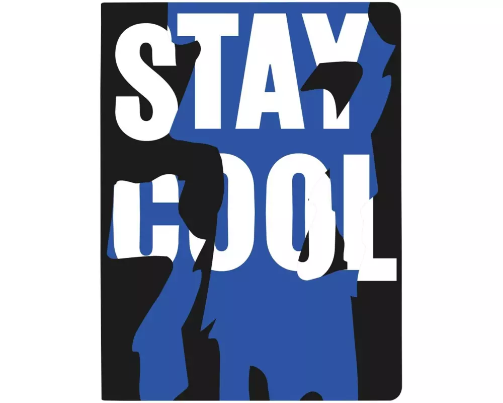 Nuuna Notizbuch Stay cool, 16.5 x 22 cm, Punktraster
