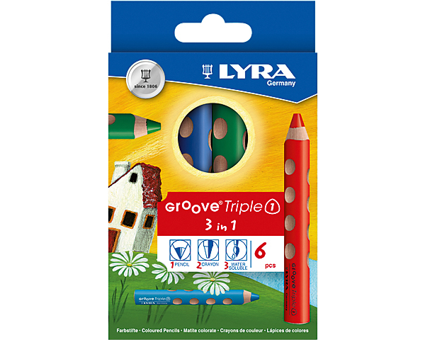 LYRA Farbstifte Groove 3831060 6 Farben