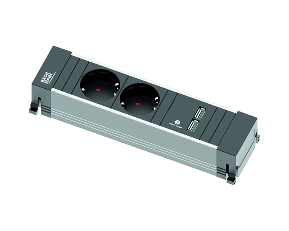 BACHMANN POWER FRAME Small 2x Schutzkontakt 1x USBCharger