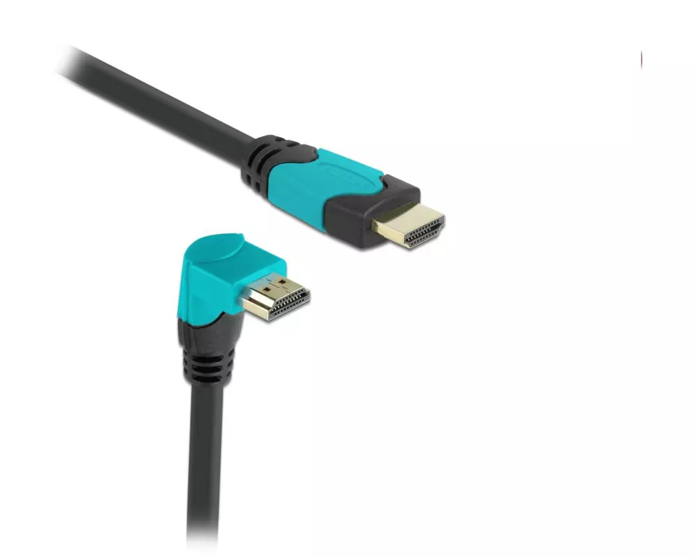 Delock Kabel Unten gewinkelt 8K 60Hz HDMI - HDMI, 2 m