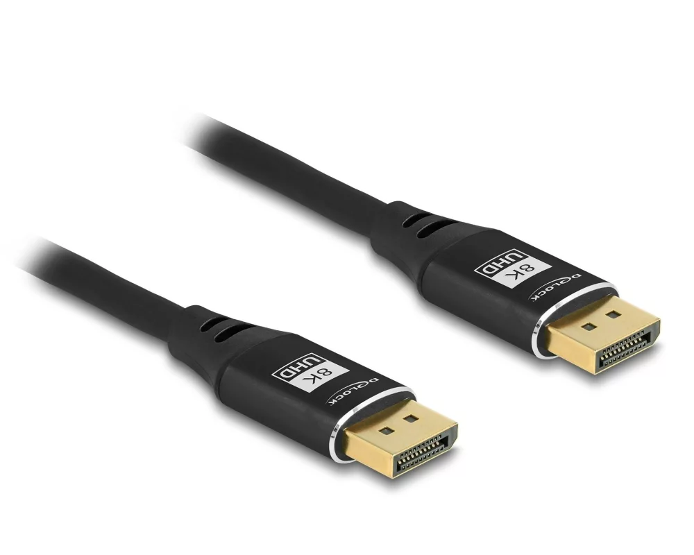 Delock Kabel 8K 60 Hz DisplayPort - DisplayPort, 5 m, Schwarz