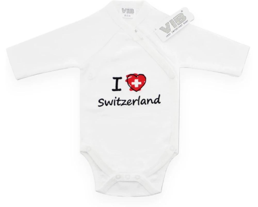 Very Important Baby Body I (Herz) Switzerland Weiss