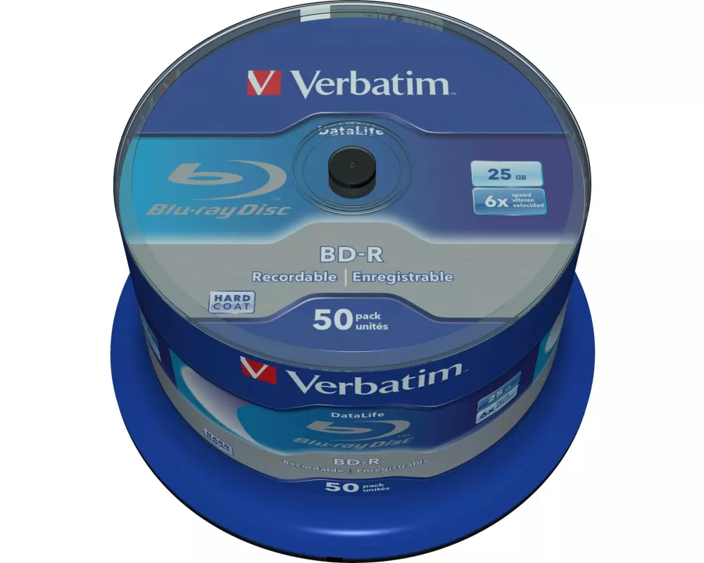 Verbatim BD-R 25 GB, Spindel (50 Stück)