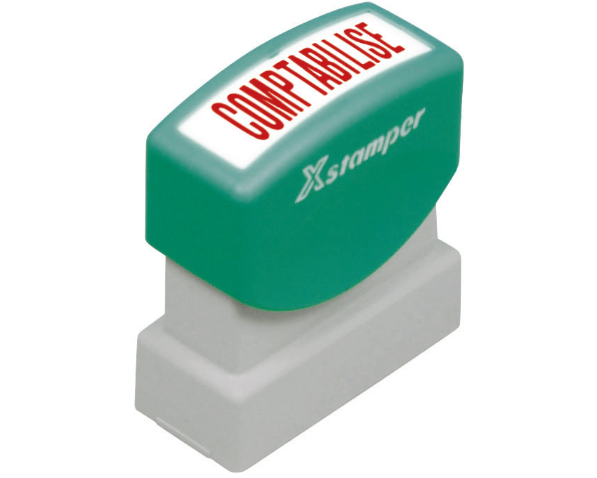 XSTAMPER Stempel Comptabilisé F F129-R rot