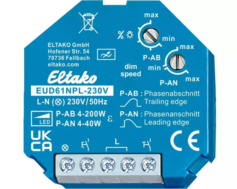 Eltako EUD61NPL-230 V Universal-Dimmschalter