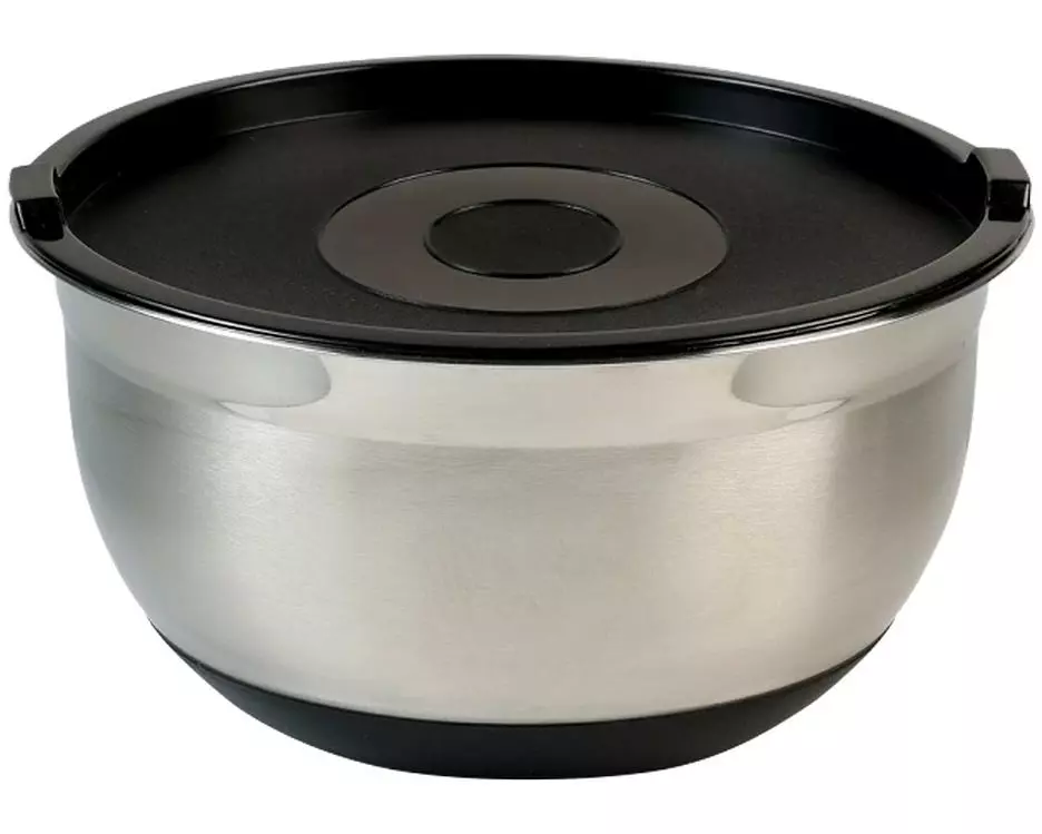 Kesper mit Deckel 4.5 l, Schwarz/Silber