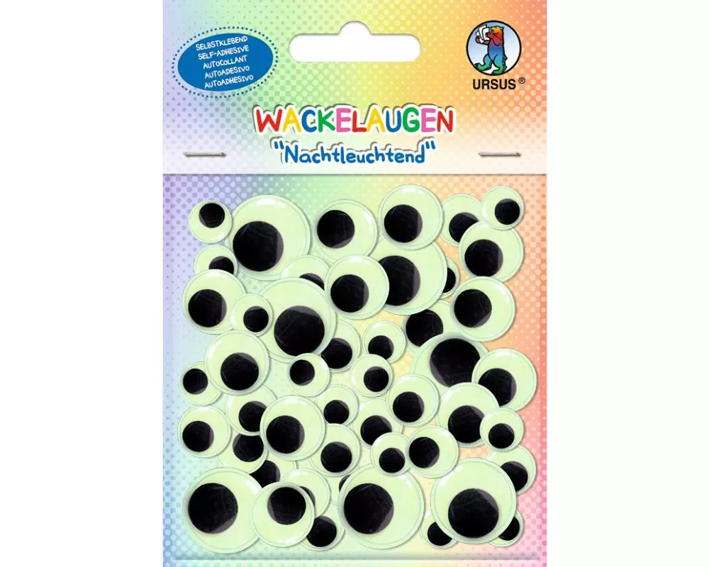 URSUS Wackelaugen Nachtleuchtend 52 Stück