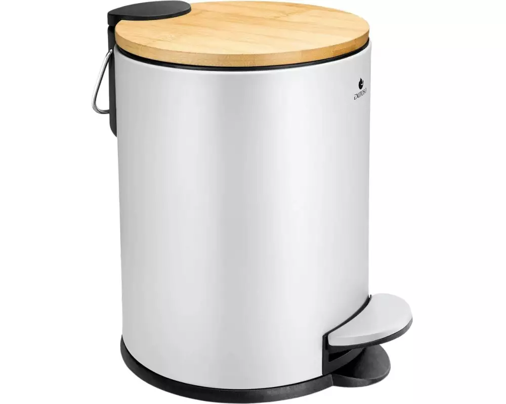 Exitoso Tretmülleimer mit Softclose-Deckel 3 l, Weiss