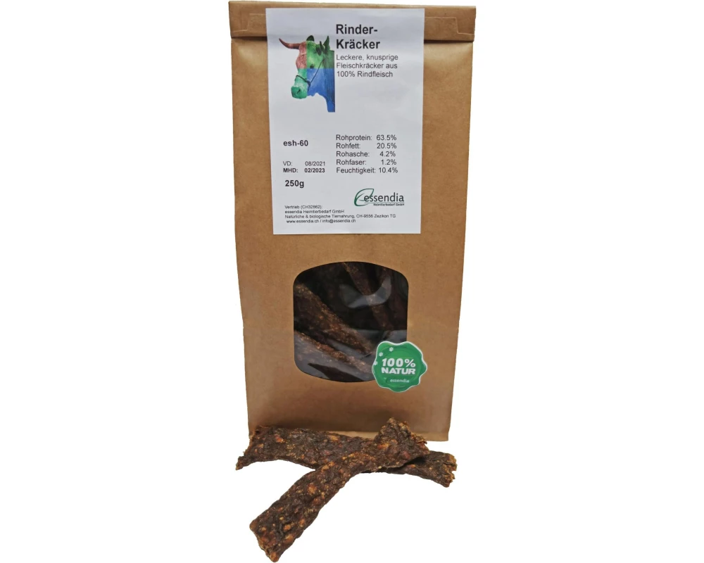 essendia Kausnack Rinderkräcker, 250 g