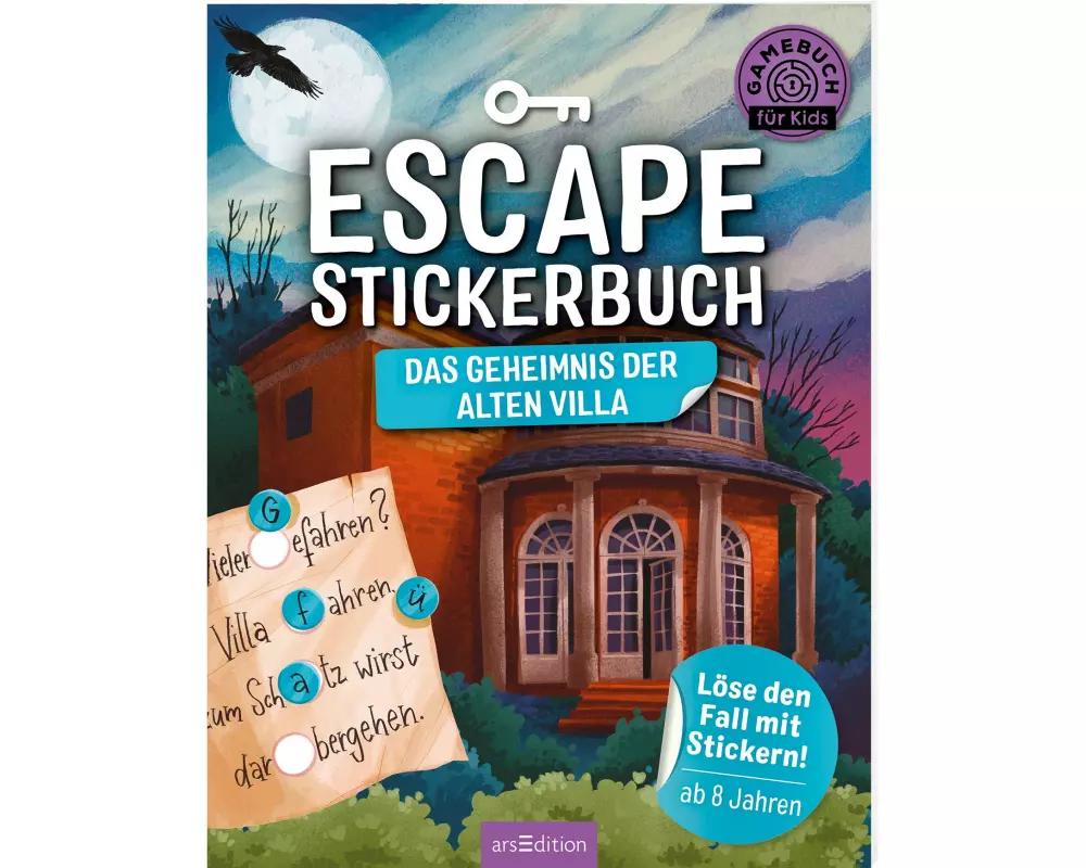 Buchzentrum Escape-Stickerbuch: Das Geheimnis der alten Villa 32 Seiten