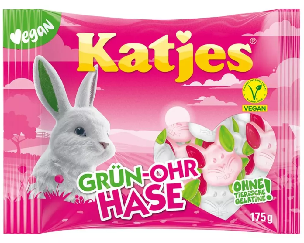 Katjes Gummibonbons Grün-Ohr Hase 175 g