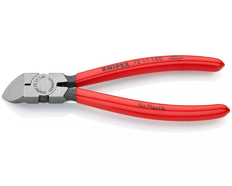 Knipex Seitenschneider 160 mm abgewinkelt für Kunststoff