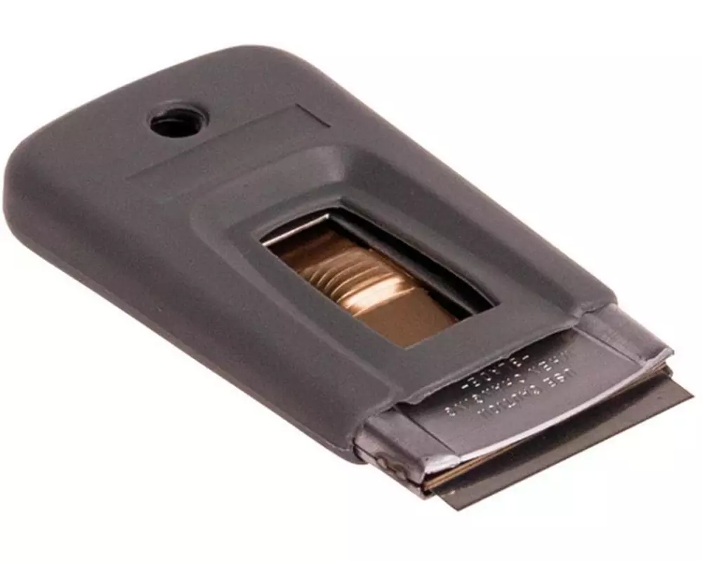 Edi Baur Glaskeramikschaber Gummiert Grau