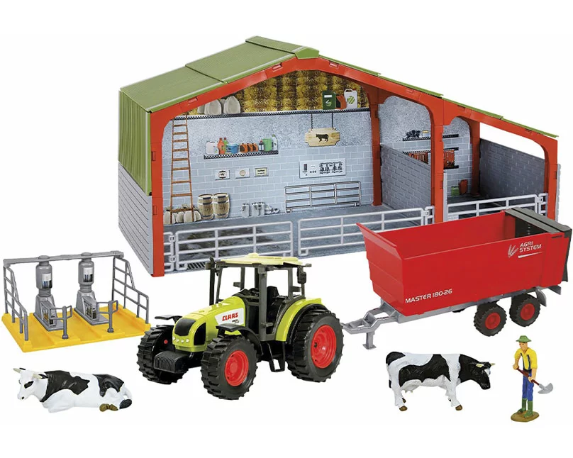 STARLUX Milchbauern-Set mit Traktor