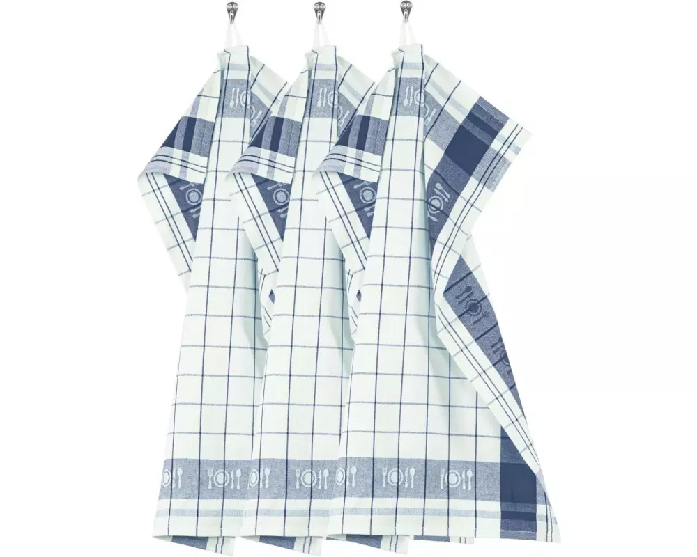 Tiseco Geschirrtuch Pharao 3er Set Blau