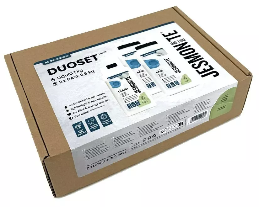 Jesmonite Modellier-Set AC84 1 l + 5 kg Pulverbasis Weiss