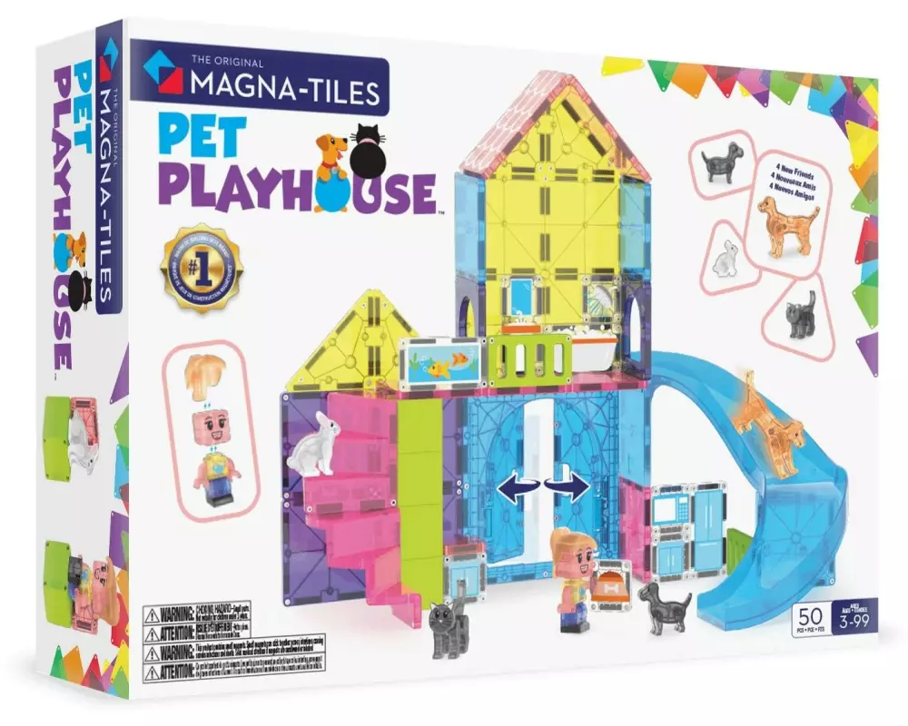 Magna-Tiles Pet Playhouse 50 Teile