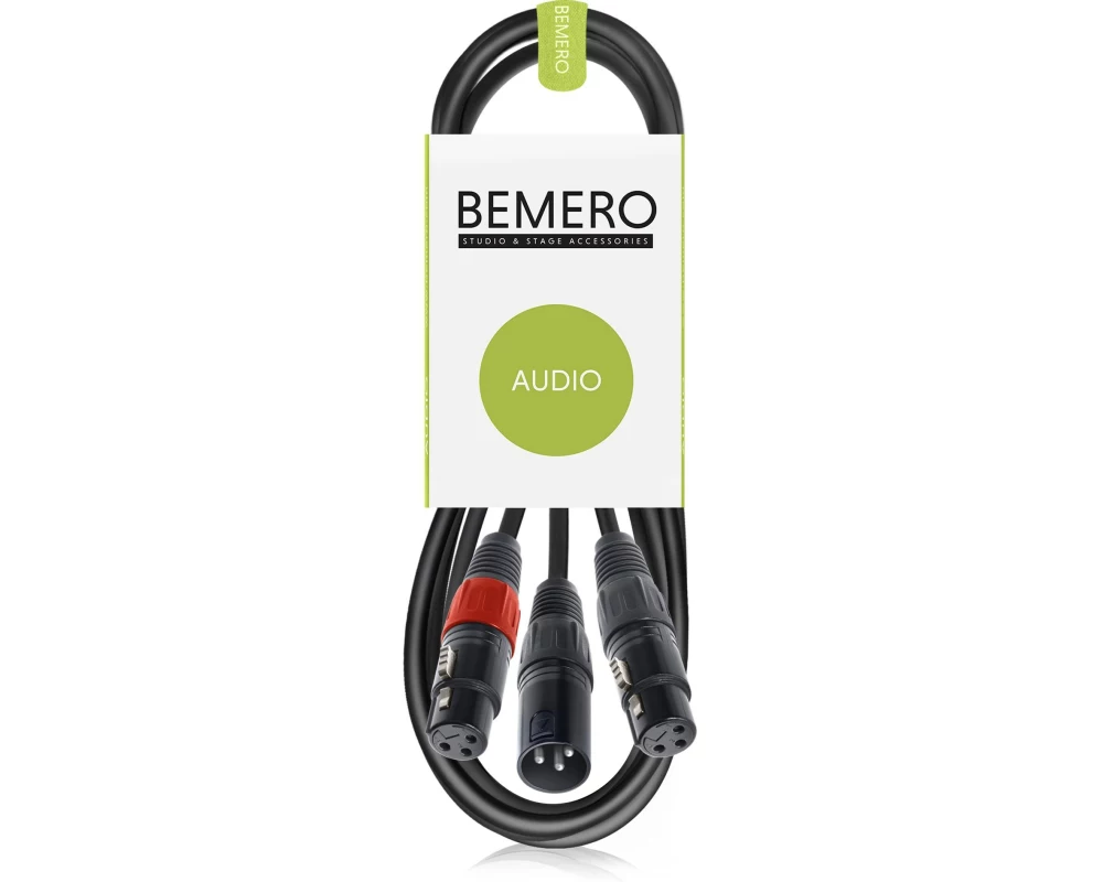 Bemero Y-Adapterkabel BAC4142-150BK Schwarz