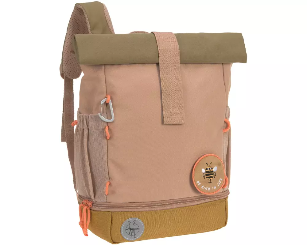 Lässig Rucksack Mini Rolltop Nature Haselnuss