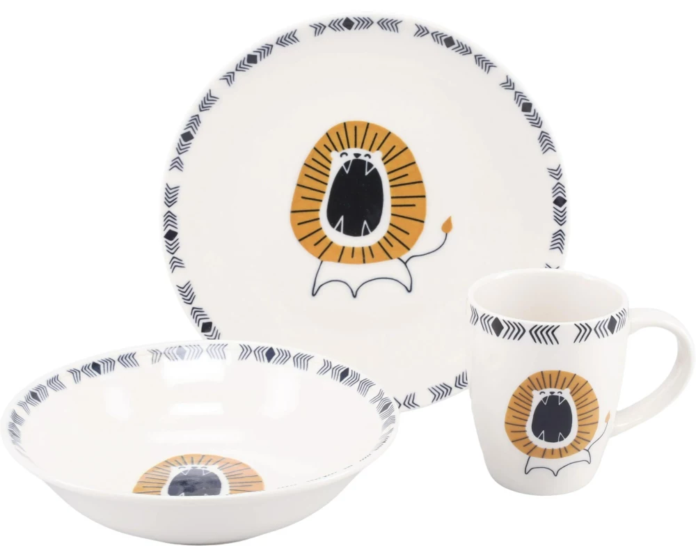 creaTable Safari 3-teiliges Geschirrset
