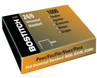 BOSTITCH Heftklammern 24/6 mm 2461MGAL 1000 Stück