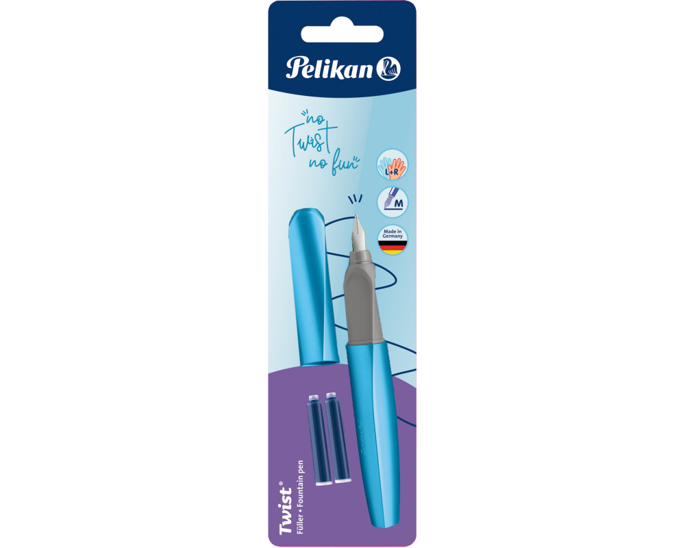 PELIKAN Füllhalter Twist M 811262 Frosted Blue