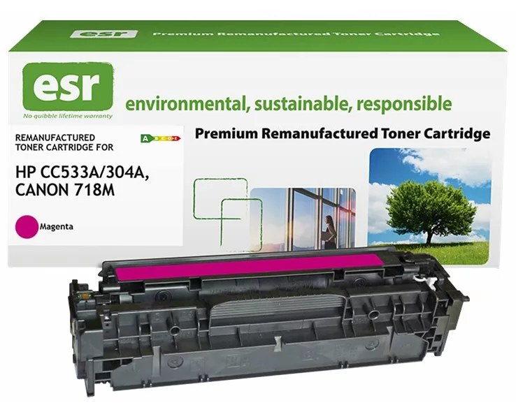 ESR Toner cartridge compatible with HP CC533A/Canon 2660B002 magenta remanufactured 2.800 pages