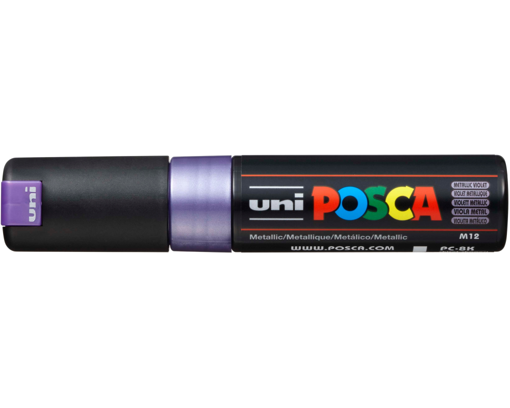 UNI-BALL Posca Marker 8mm PC8KMET.VIOL MET Metal.violet,Keilsp