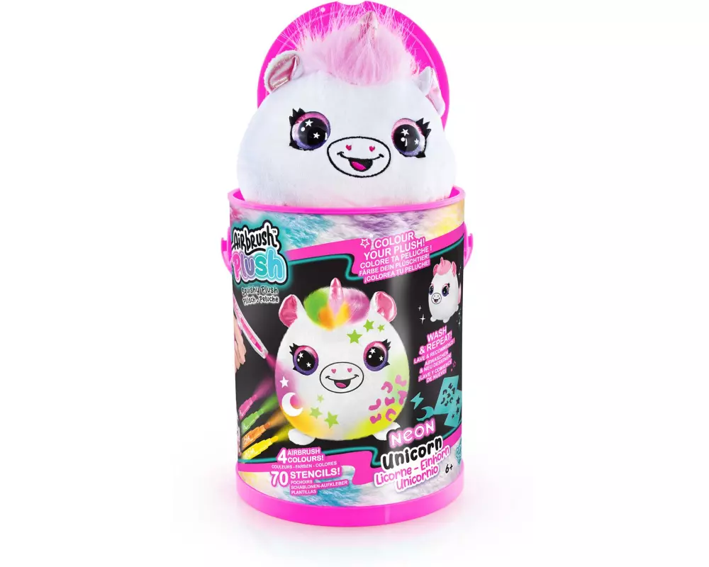 Canal Toys Plüsch Airbrush Plush Neon Squish Pals Paint Can assortiert