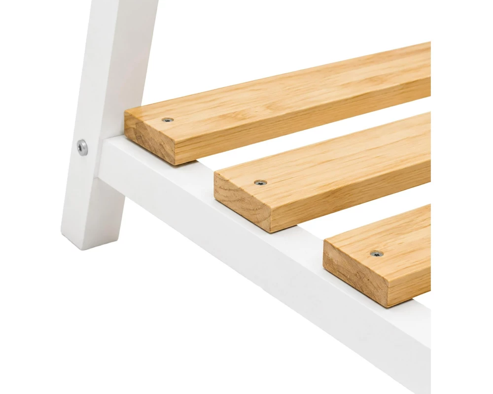relaxdays Garderobenständer x , Weiss/Braun