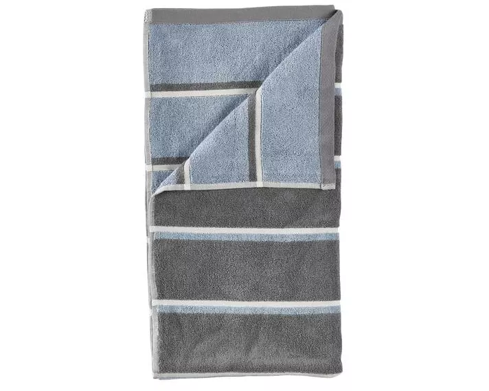 Zone Denmark Duschtuch 70 x 140 cm Grau/Blau Nebel/Weiches Grau