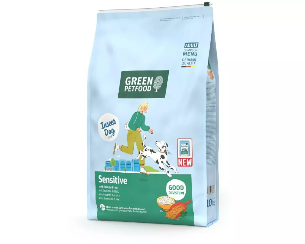 Green Petfood Trockenfutter Sensitive with Insects und Rice 10 kg