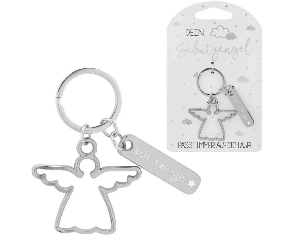 Sheepworld Schlüsselanhänger Engel Silber