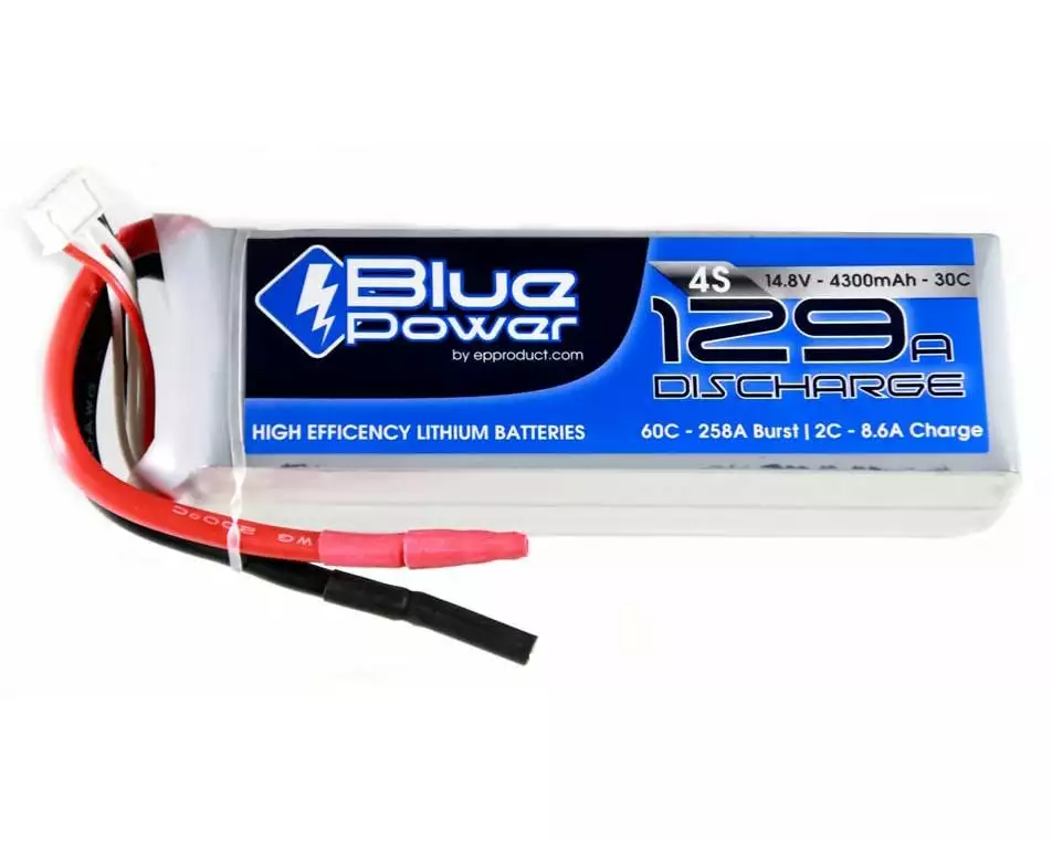 EP RC-Akku LiPo 4300 mAh 14.8 V 30C BluePower
