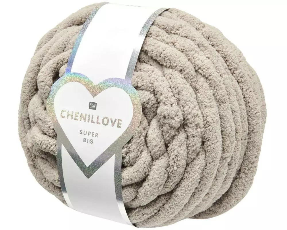 Rico Design Wolle Rico Chenillove Super Big 300 g, Nature