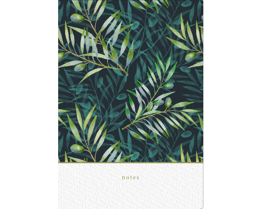 NATUR VERLAG Notizbuch Crushpaper A5 11011N Olive Muster, dotted