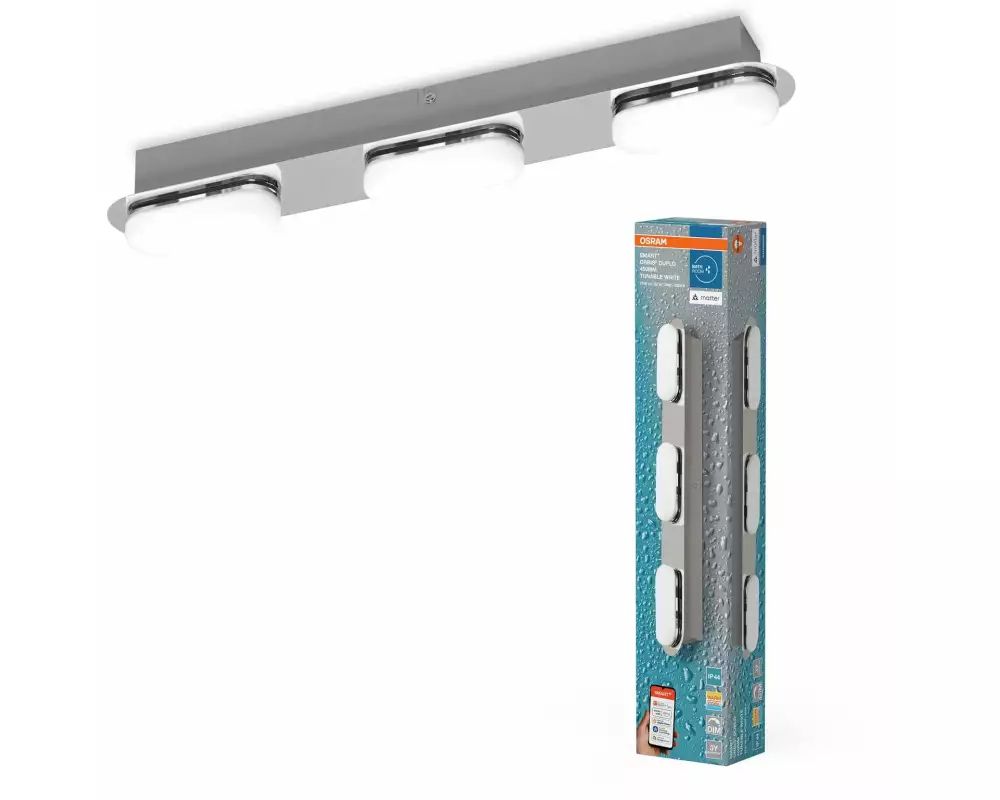 OSRAM Badezimmerleuchte SMART+ Matter Orbis Wall Duplo 450 mm, TW