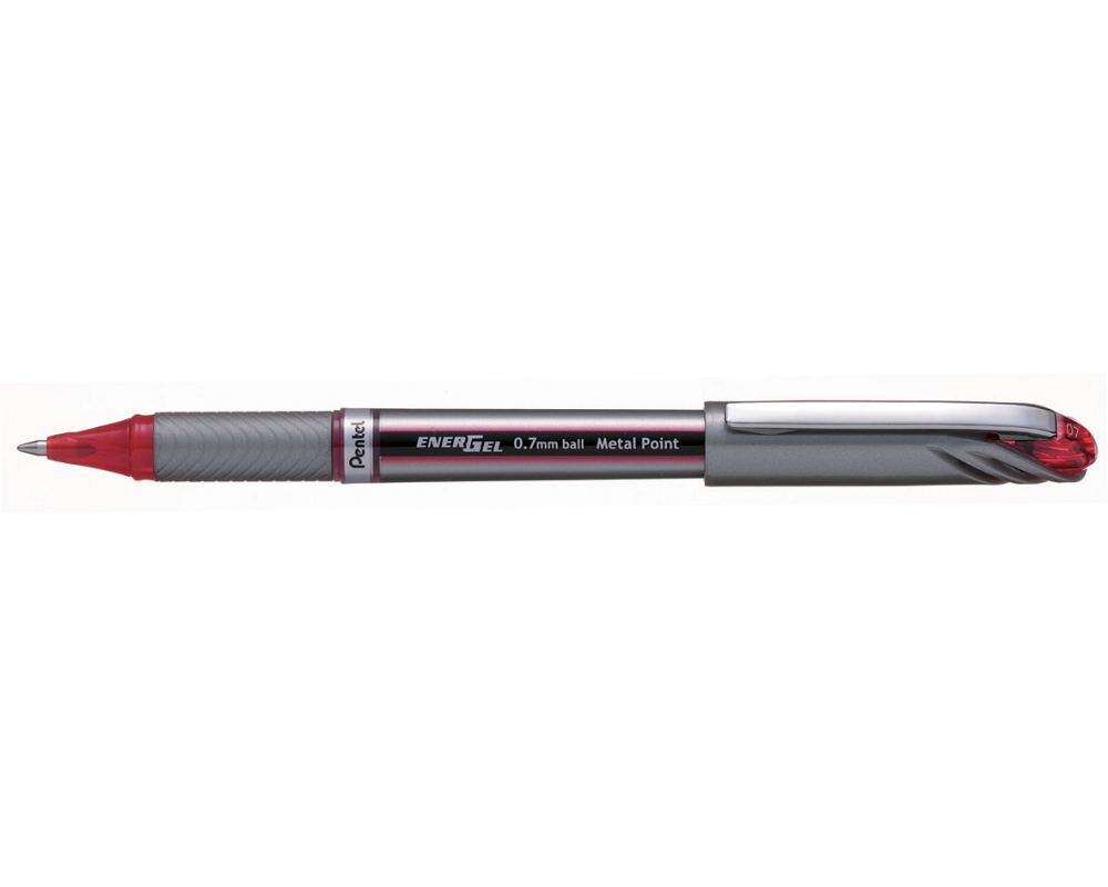 PENTEL EnerGel Metal Point 0.7mm BL27-BX rot