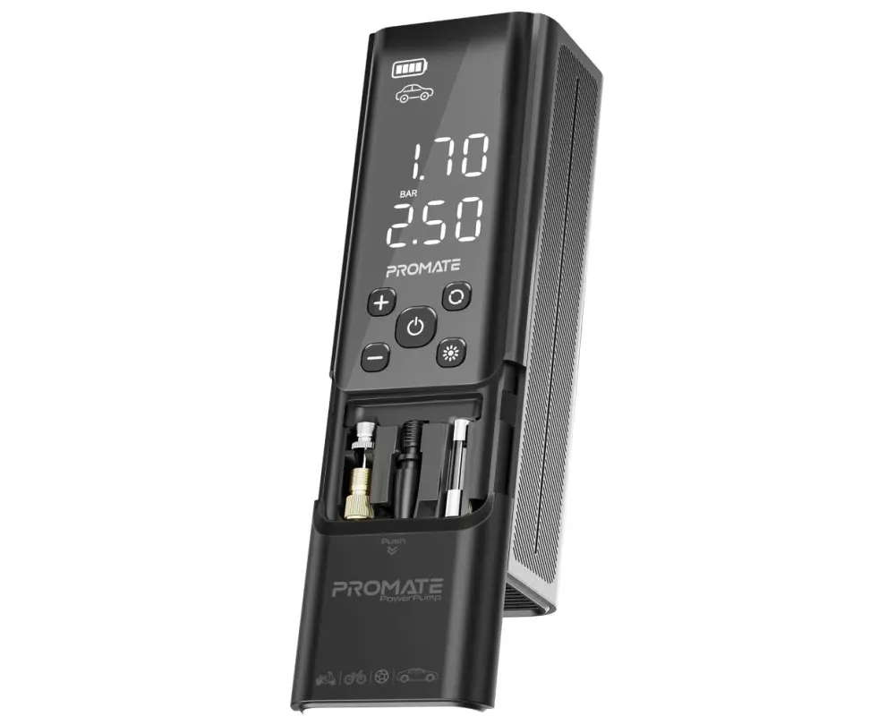 Promate Luftkompressor PowerPump Portabler 10.3 bar