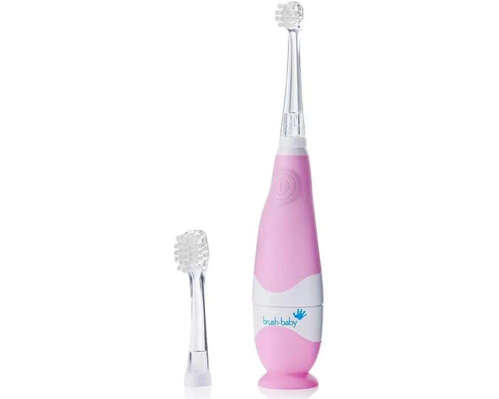 brush-baby Lern-Zahnbürste BabySonic Pink/Weiss