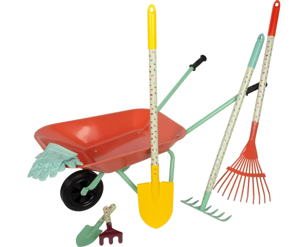 small foot Grosses Gartenset mit Schubkarre Tiny Garden