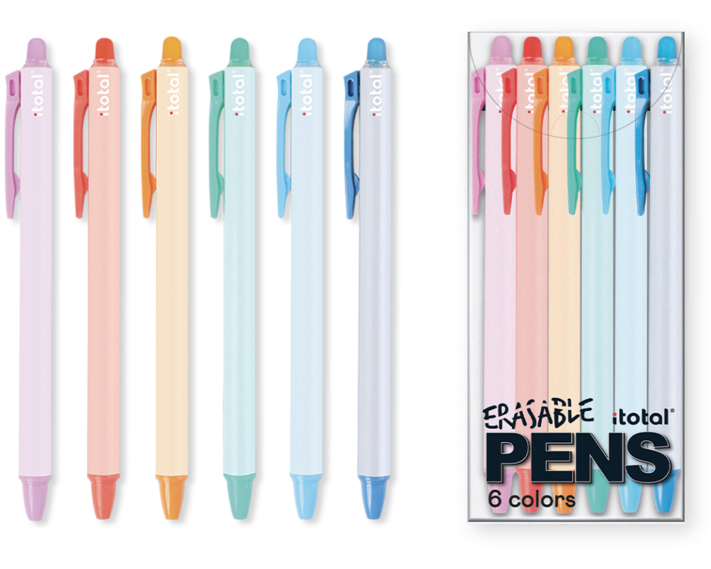 ROOST Kugelschreiber Set XL2177C löschbar, 6 Farben