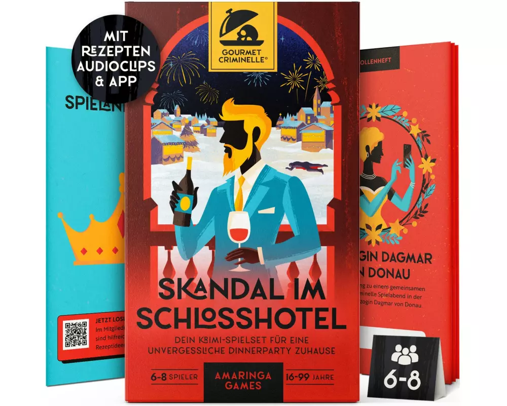 Gourmet Criminelle Partyspiel Skandal im Schlosshotel
