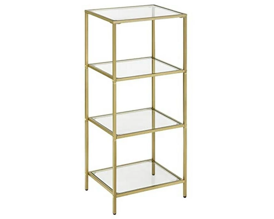 VASAGLE Regal 40 x 30 x 95 cm, Gold