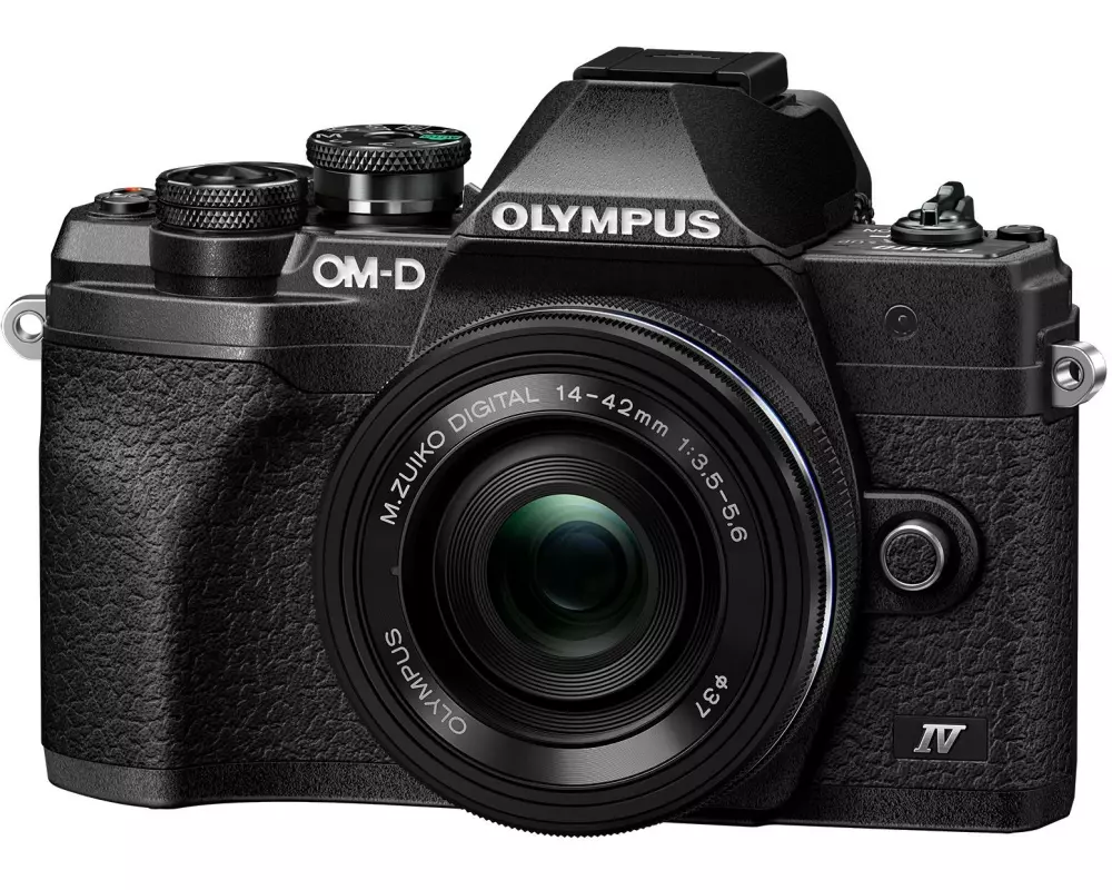OM-System Fotokamera E-M10 Mark IV Kit 14-42 Schwarz